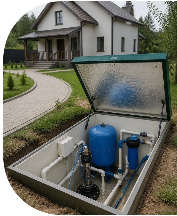 Автономное водоснабжение дома в Евпатории от 157995 р. | АПаруса-Евп